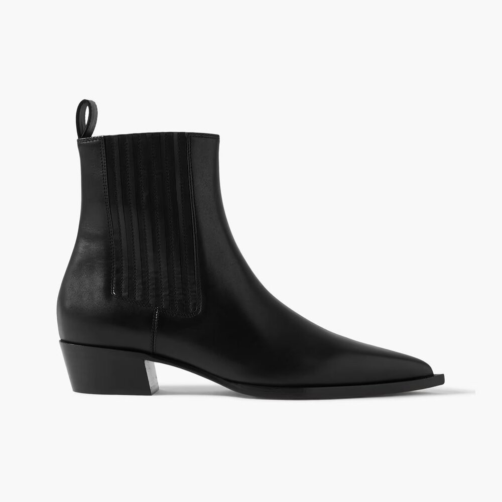 CHRISTIAN LOUBOUTIN Cheliviss 35 leather Chelsea Boots NWT, Size 40.5